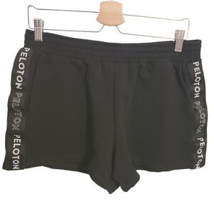 Peloton | Women's Black Fleece Biking or Workout Shorts (Size Large)